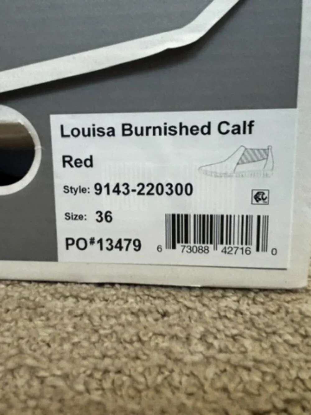 Dansko Louisa Burnished Calf Red Bootie in Perfect Condition